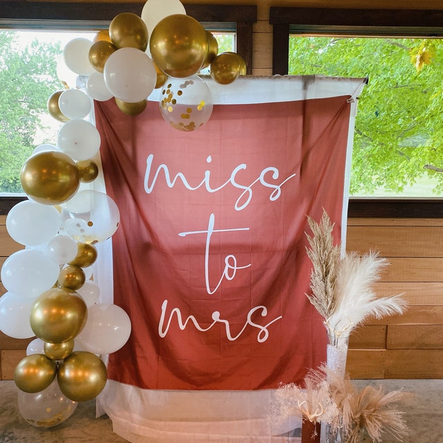 Miss To Mrs - Wedding Backdrop – Perfnique